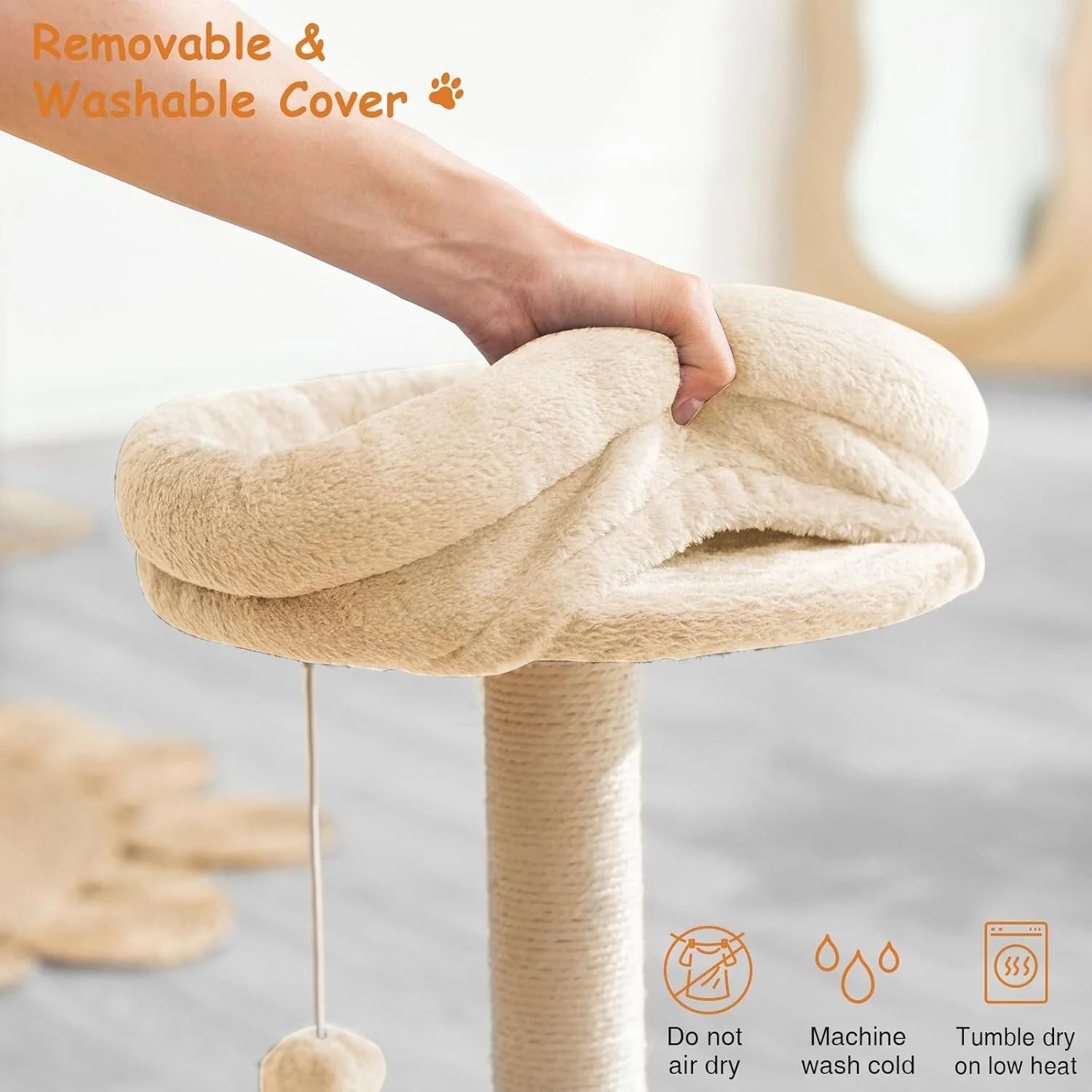 Goozii Cat Scratching Post Tower for Indoor Cats image 5