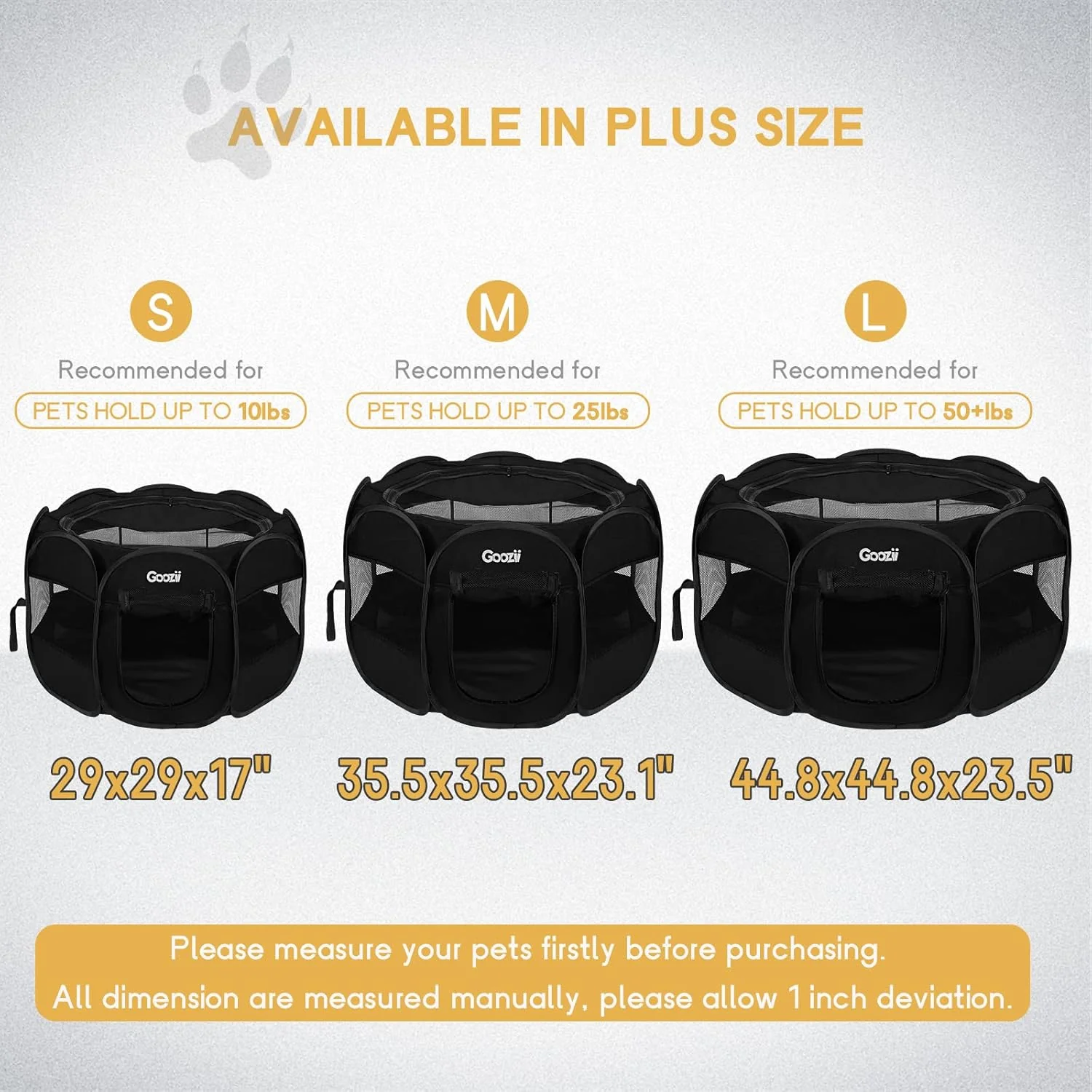 Goozii Puppy Playpen Indoor for Small Dogs image 2