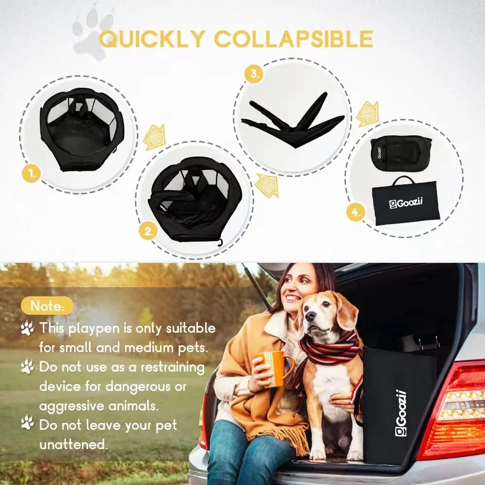Goozii Puppy Playpen Indoor for Small Dogs image 6