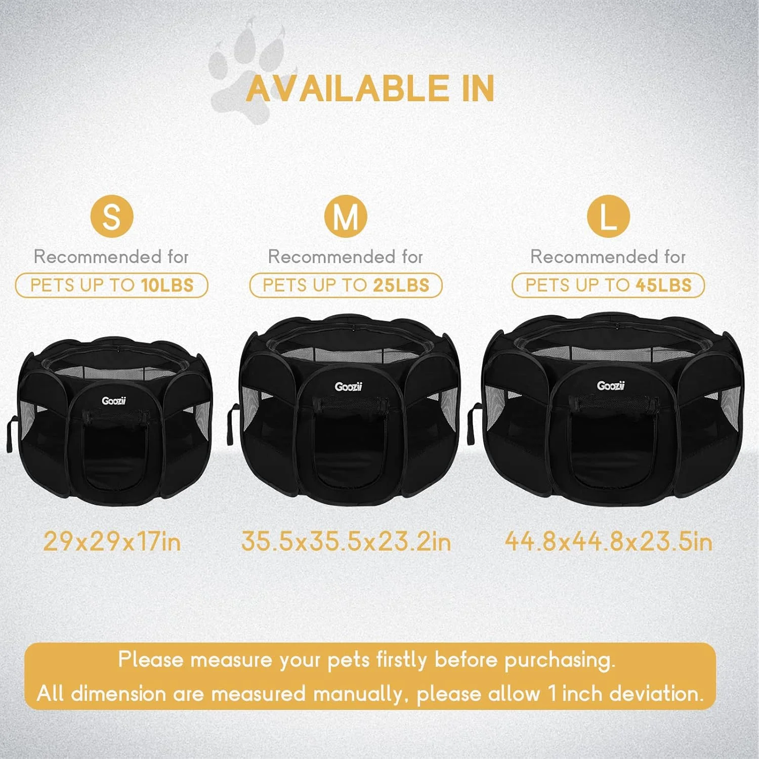 Goozii Puppy Playpen Indoor for Small Dogs image 9