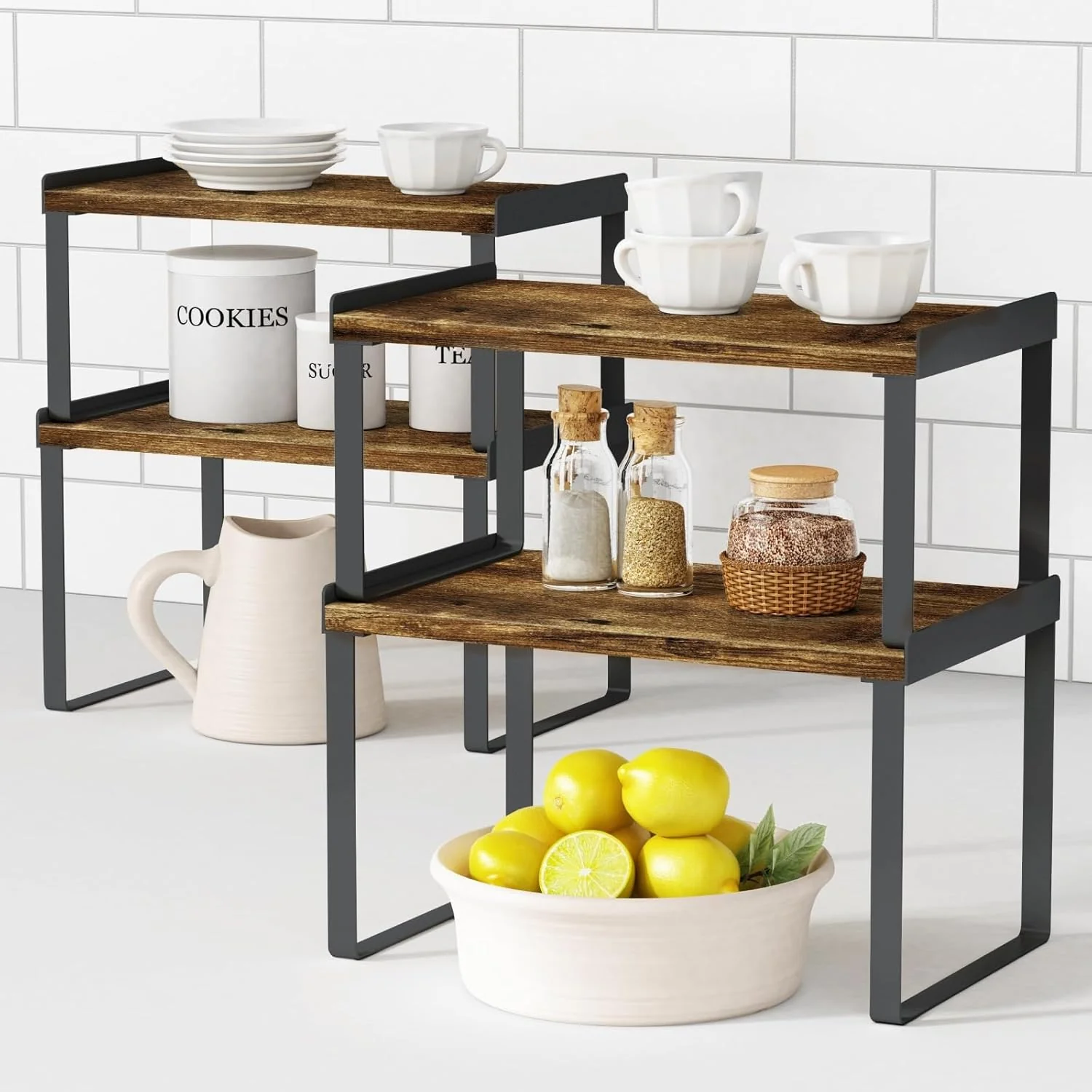 Goozii Kitchen Cabinet Organizers and Storage Shelves
