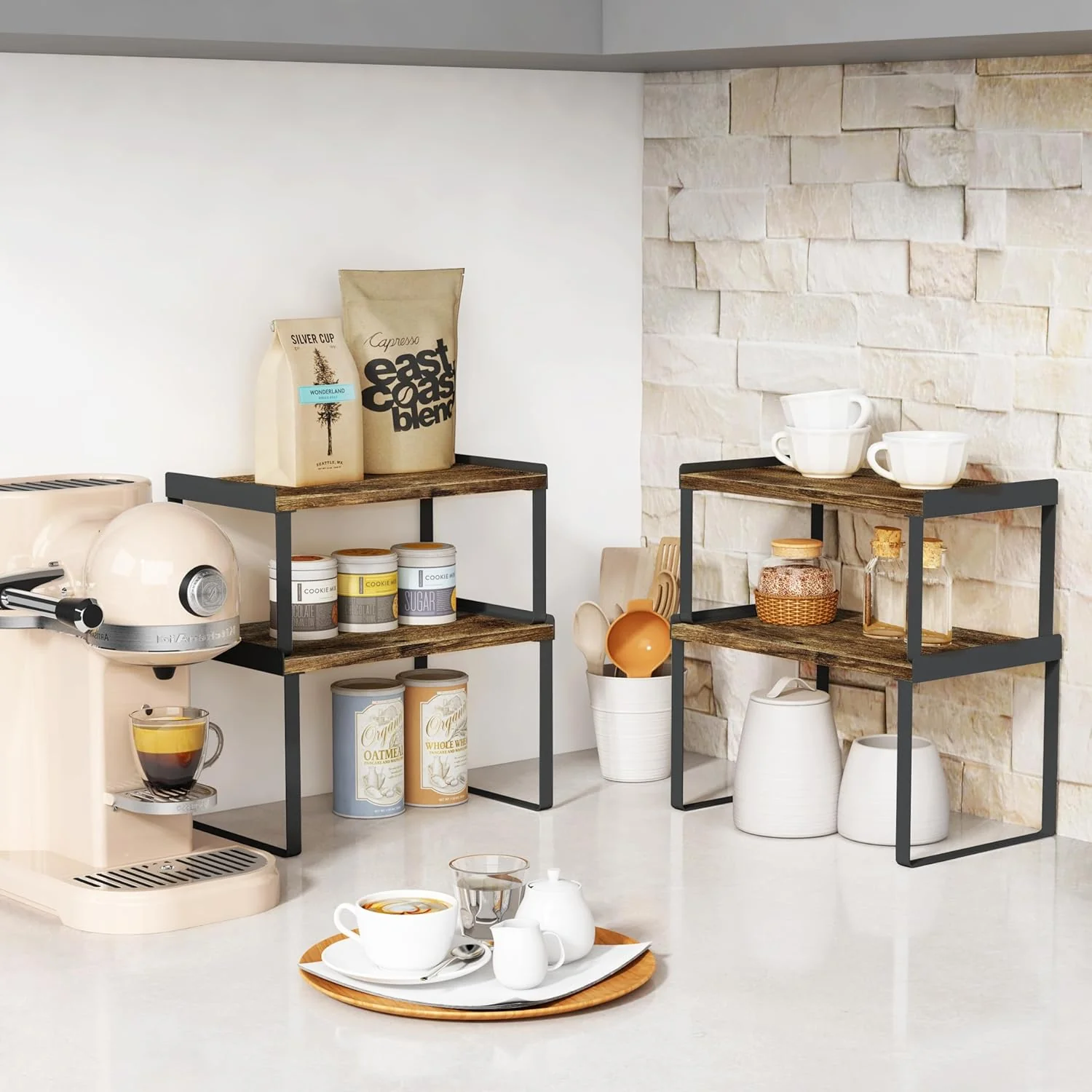 Goozii Kitchen Cabinet Organizers and Storage Shelves image 2