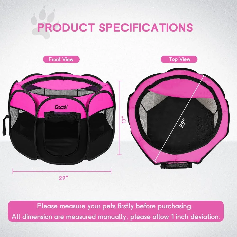 Goozii Pet Cat Playpen for Indoor Cats Enclosed image 9