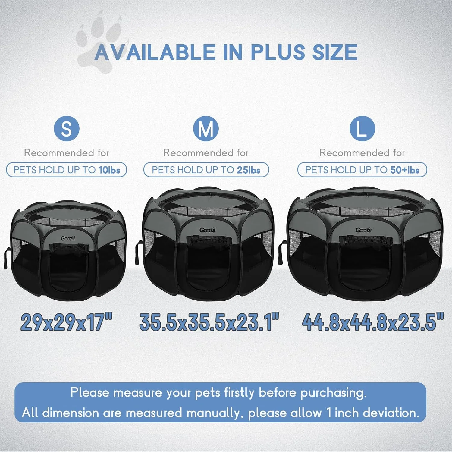 Goozii Portable Puppy Playpen Indoor image 2