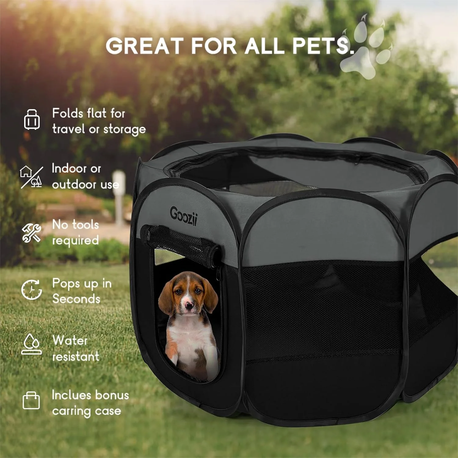 Goozii Portable Puppy Playpen Indoor image 4