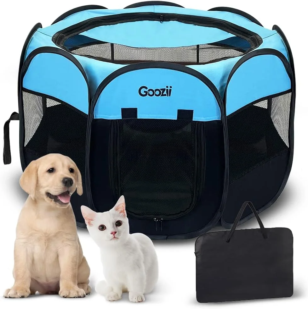 Goozii Dog Playpen Portable Collapsible