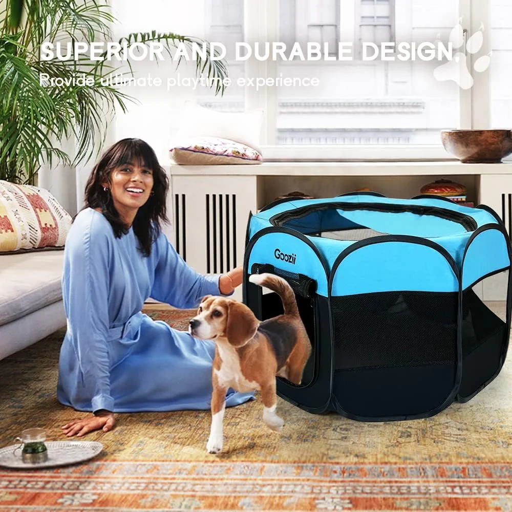 Goozii Dog Playpen for Large Dogs Portable Collapsible image 5