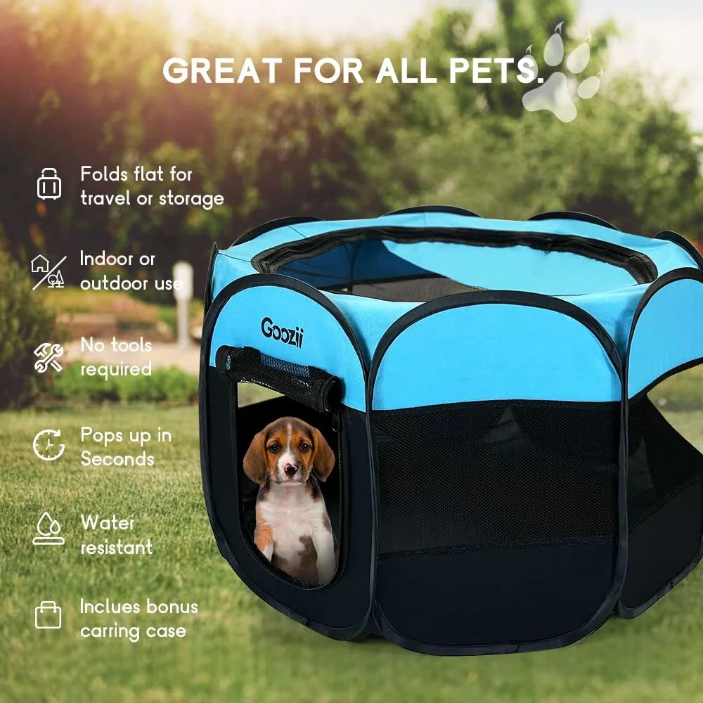 Goozii Dog Playpen for Large Dogs Portable Collapsible image 3