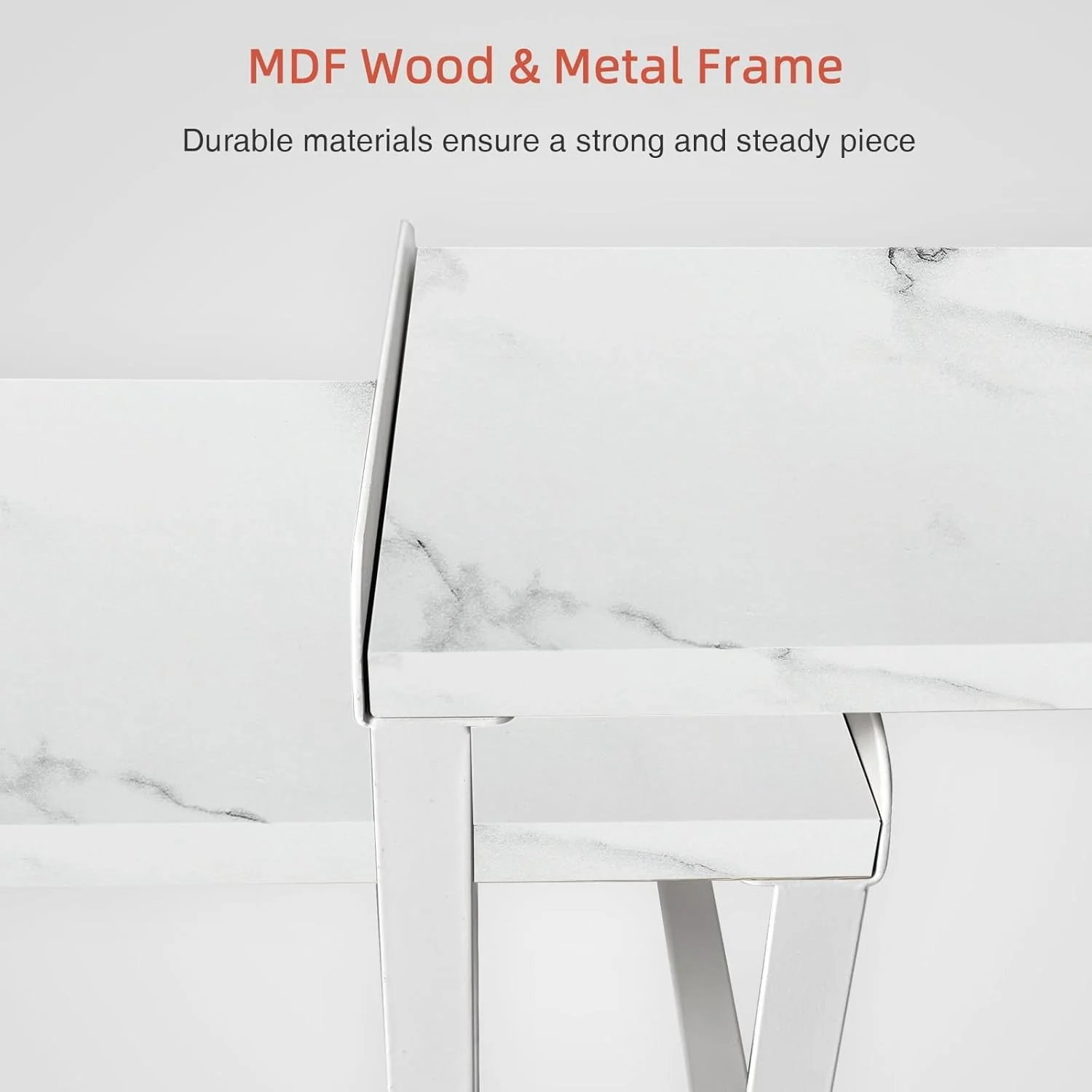 Goozii White Marble Kitchen Counter Shelf Organizer image 7