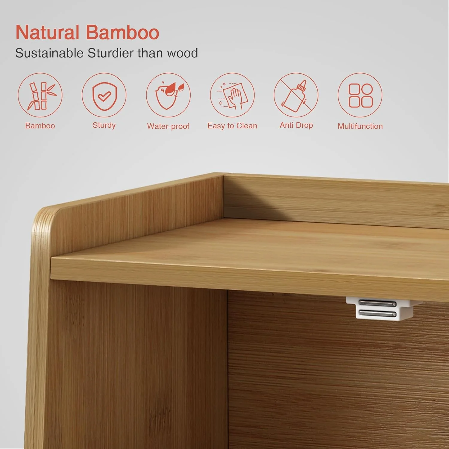 Goozii Wood Bread Box for Kithcen Countertop image 7